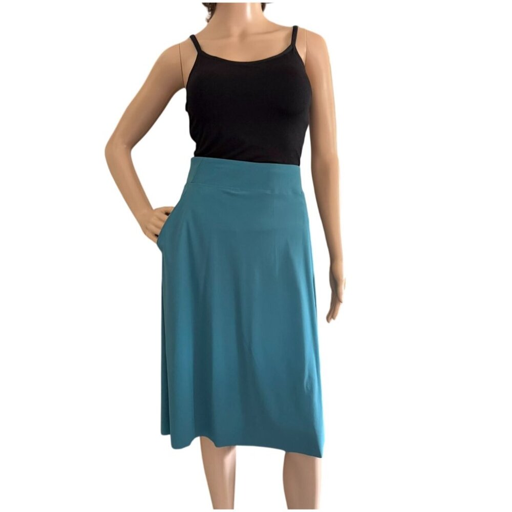Athleta Cosmic Skirt Womens 1X Blue EuroLuxe Fabric Power Of She Pockets NWT